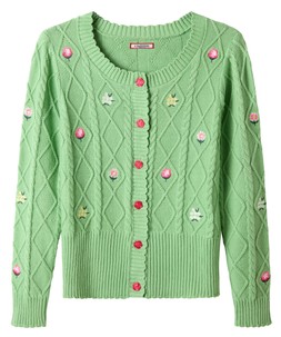 WN005A Joe Browns Penny Embroidered Floral Cable Knit Cardigan £45
