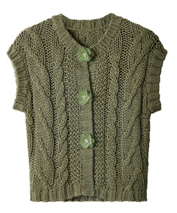 WN014A Joe Browns Louisa Sleeveless Cable Knit Cardigan £50