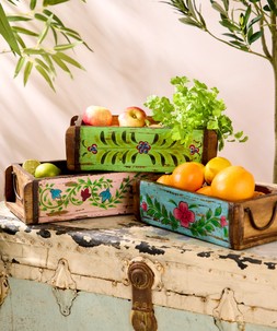 Hand Painted Storage Brick Moulds £38