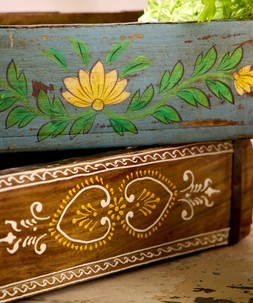 Hand Painted Storage Brick Moulds £38
