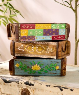 Hand Painted Storage Brick Moulds £38