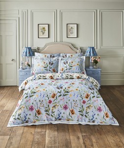 Spring Meadows Cotton Sateen Reversible Duvet Set £55-£85