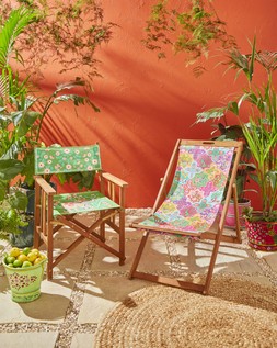 Animals Of India Tile Garden Deck Chair £99