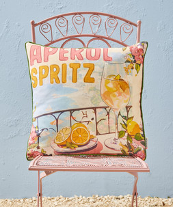 Aperol Spritz Reversible Garden Cushion £26