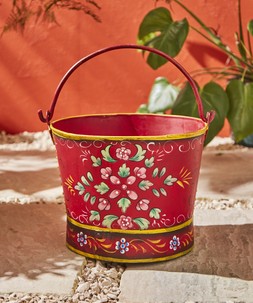 Hand Painted Boho Buckets Set Of 3 £85