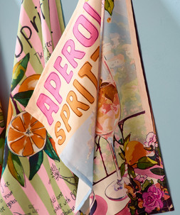 Riviera Reverie Pack Of 3 Tea Towels £18