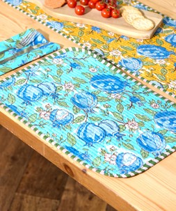 Pop Of Pomegranate Reversible Pack Of 4 Placemats £32