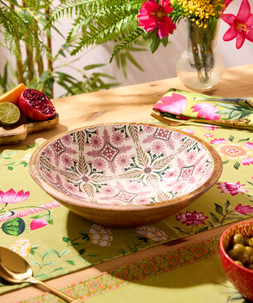 Tranquil Tile Mango Wood Serving Bowl £25