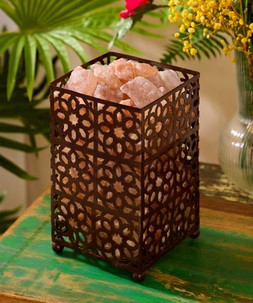 Luminous Himalayan Salt Lamp Basket £45
