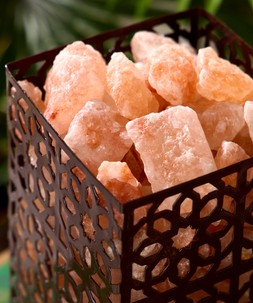 Luminous Himalayan Salt Lamp Basket £45