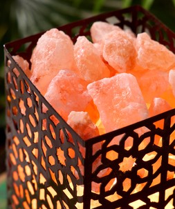 Luminous Himalayan Salt Lamp Basket £45