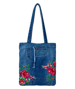 Artizan Embroidered Denim Bag £40
