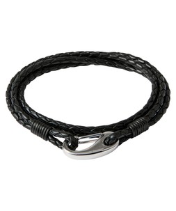 BK195A Multi Wrap Fish Hook Bracelet Black £20 (1)