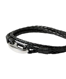 BK195A Multi Wrap Fish Hook Bracelet Black £20 (2)