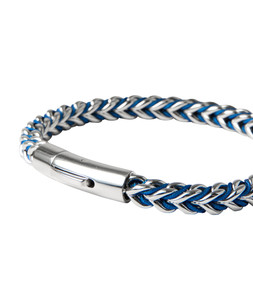 BK197A Stainless Steel Bracelet With Blue Thread Blue £25 (2)