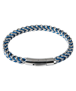 BK197A Stainless Steel Bracelet With Blue Thread Blue £25 (1)