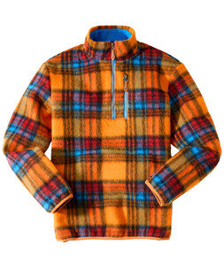 CV038A Wonderful Wool Blend Check Funnel Orange £69