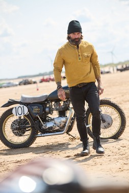 CV041A Full Of Character Henley Mustard £39