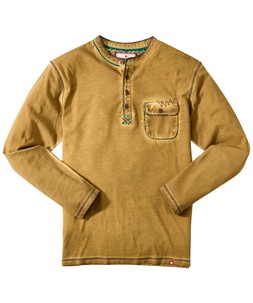 CV041A Full Of Character Henley Mustard £39