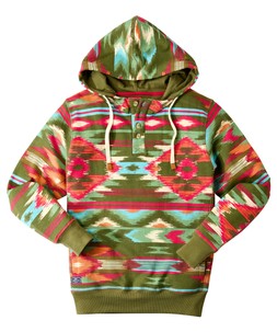 CV055A Wild Times Hoodie Green £55
