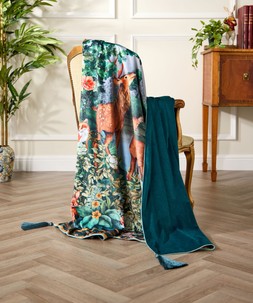 Forest Oasis Velvet Throw £85 ZC374A 4
