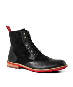 FW370A 2 Quebec Red Flash Leather Boots £85