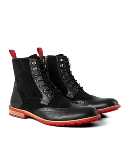 FW370A 3 Quebec Red Flash Leather Boots £85