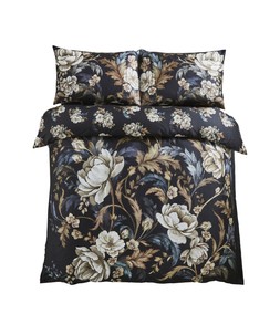 Midnight Bloom Cotton Sateen Reversible Duvet Set £50.00 - £80.00 ZB223A 1