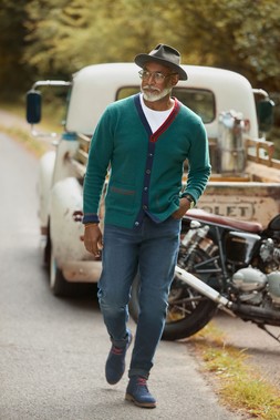 MK380A Cool Customised Cardigan Green £55