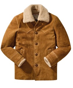 ML123A Sensational Suede Shearling Coat £350