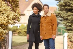 ML123A Sensational Suede Shearling Coat £350jpg