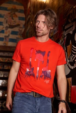 MT768A Hot Sounds Tee Orange £25