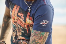 MT775A Dirty Joes Bike Tee Blue £25