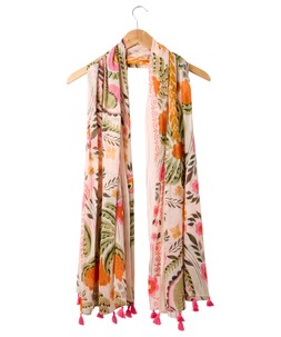 Paradise Island Tassel Print Scarf £20