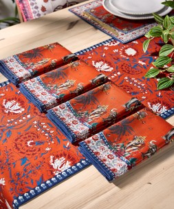 Serene Bohemian Pack Of 4 Napkins £16 ZK381A 1