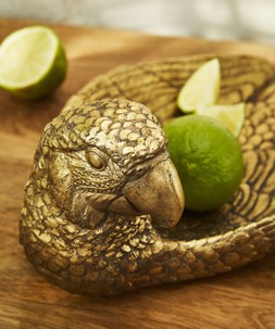 Serene Bohemian Pleasant Parrot Dish ZA739A 4
