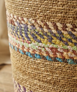 Serene Bohemian Reclaimed Sari Storage Baskets Set Of 3 £58 ZA776A 5