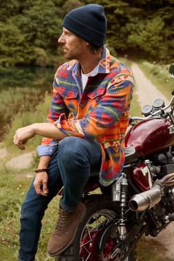 SM815A Wildside Long Sleeve Shirt Multi £55