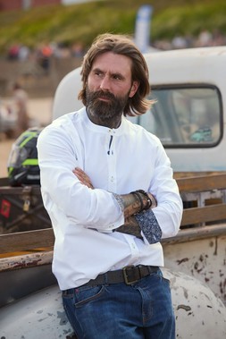 SM827A Glorious Grandad Long Sleeve Shirt White £35
