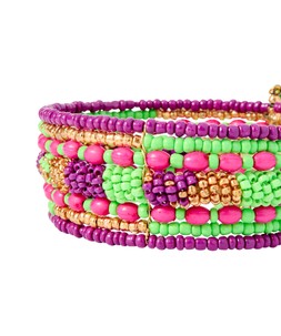 Tropical Sunset Beaded Bangle £18