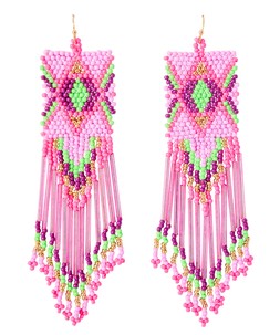 Tropical Sunset Beaded Earrings £15