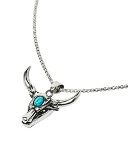 Turquoise Horned Steer Necklace £25
