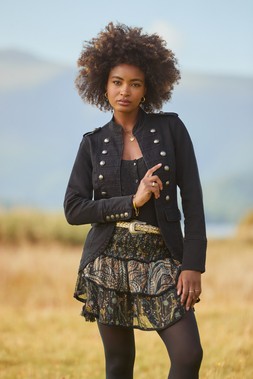 WJ741A Ultimate Denim Military Jacket Black £70 WS477A 073