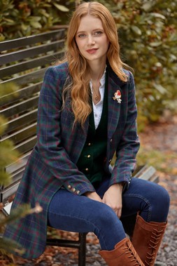 WJ763A Joe's Longline Check Jacket £95
