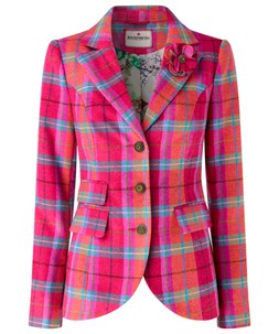 WJ792A Joe Browns Charming Check Jacket With Detachable Corsage £90