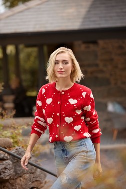 WK873A Feel The Love Cardigan £45