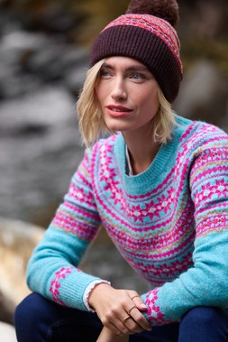 WK878A Beautifully Bright Fairisle Jumper £45