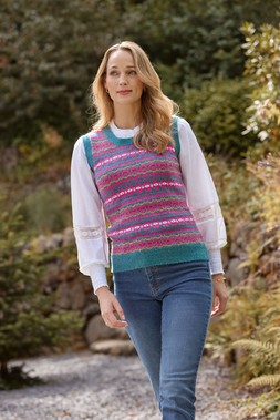 WK879A Fabulous Fairisle Knitted Tank £35