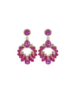 PINK JEWEL EARRINGS &euro;17.99