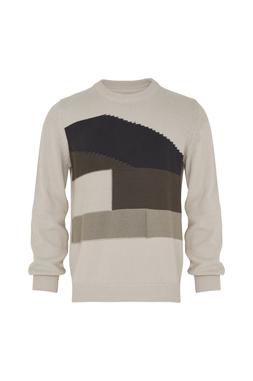 TK Maxx - Men - Cream Jumper with Green and Brown Patterns - &euro;46.99 (RRP &euro;179.99)